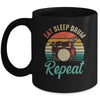 Eat Sleep Drum Repeat Drummer Drumming Band Lover Vintage Mug | siriusteestore
