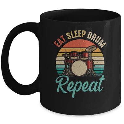 Eat Sleep Drum Repeat Drummer Drumming Band Lover Vintage Mug | siriusteestore