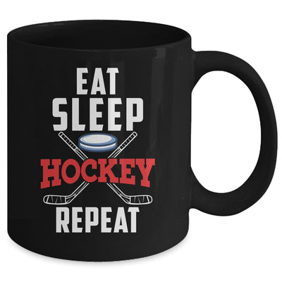 Eat Sleep Hockey Repeat For Hockey Player Mug | siriusteestore