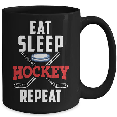 Eat Sleep Hockey Repeat For Hockey Player Mug | siriusteestore
