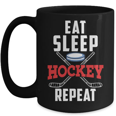 Eat Sleep Hockey Repeat For Hockey Player Mug | siriusteestore