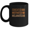 Educated Motivated Melanated Black History African Pride Mug | siriusteestore