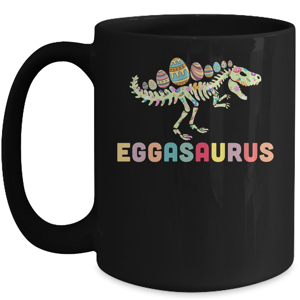 Eggasaurus Stegosaurus Egg Dinosaur Happy Easter Day Mug | siriusteestore