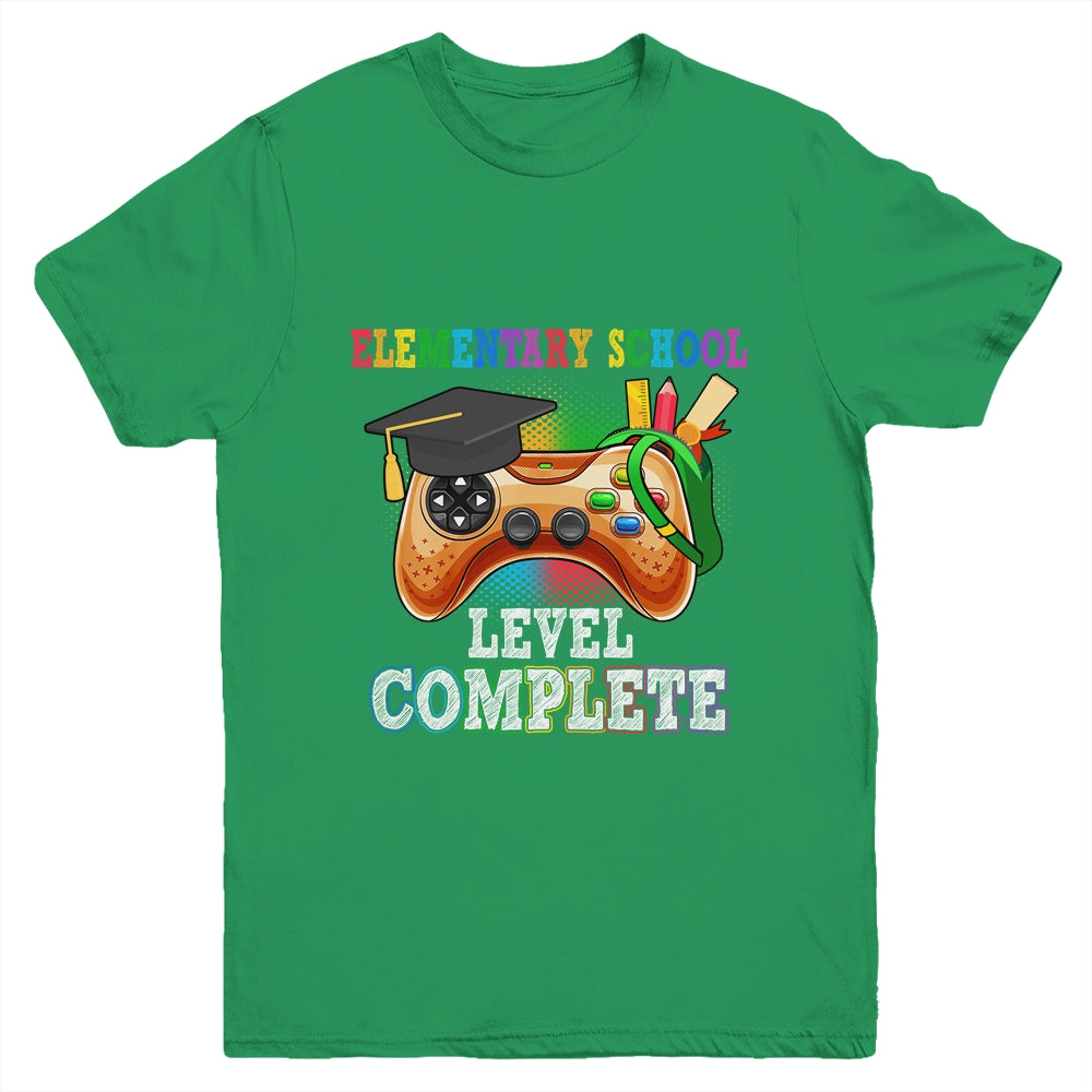 Elementary School Level Complete Last Day Of School Graduate Youth Shirt | siriusteestore