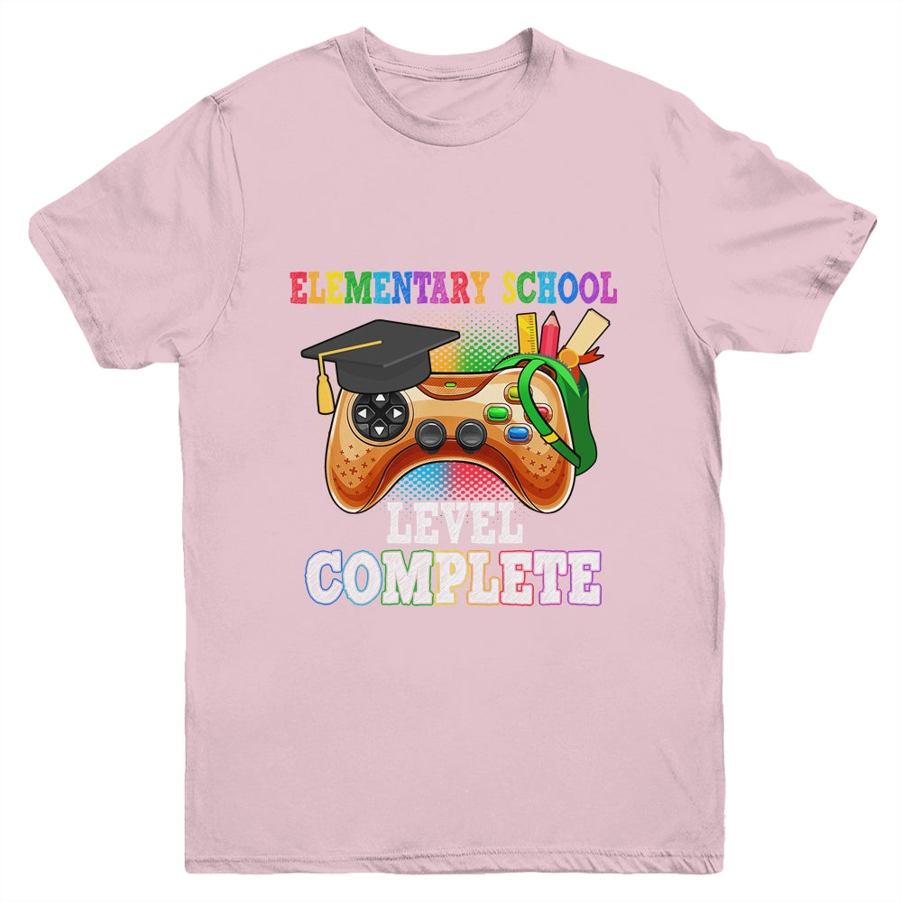 Elementary School Level Complete Last Day Of School Graduate Youth Shirt | siriusteestore