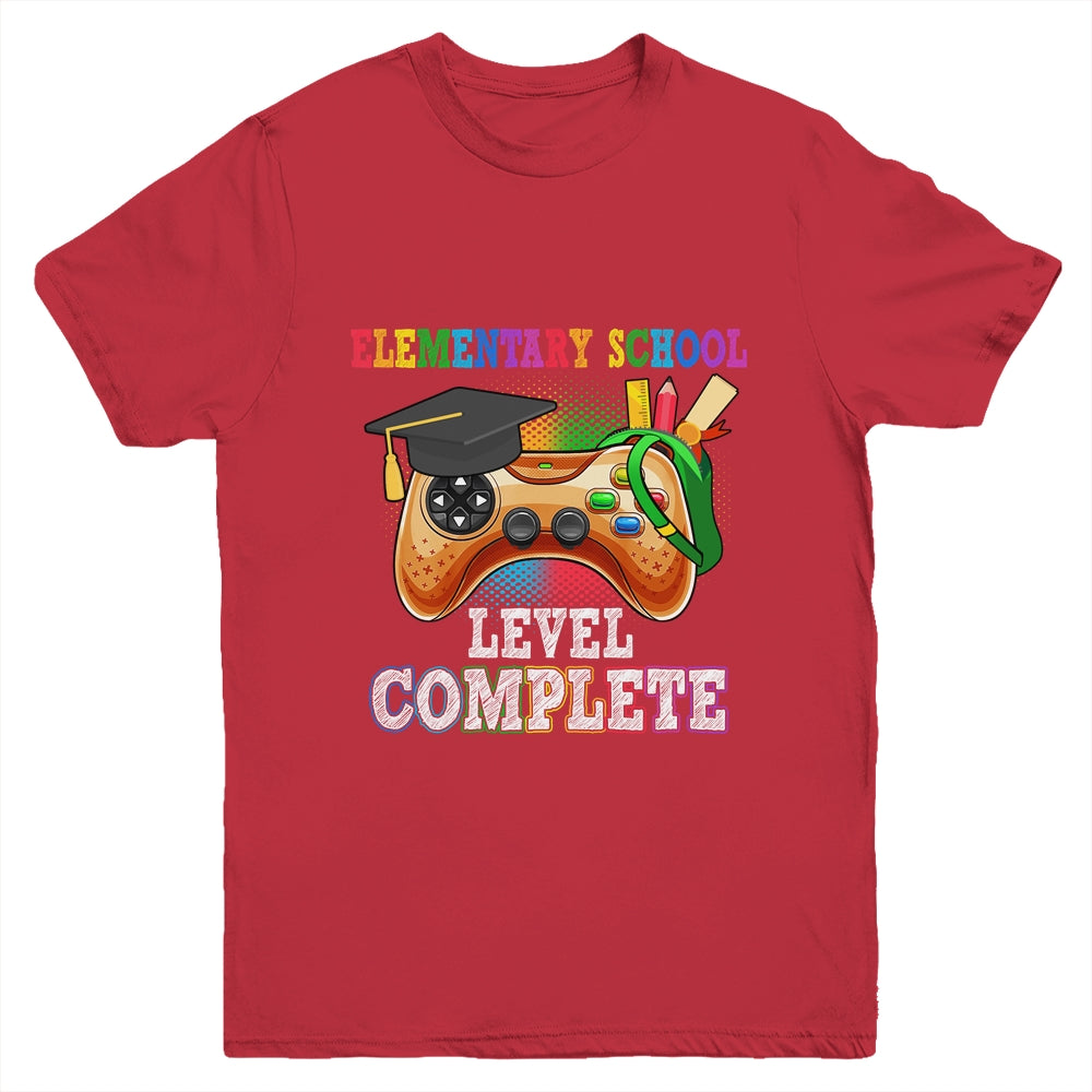 Elementary School Level Complete Last Day Of School Graduate Youth Shirt | siriusteestore