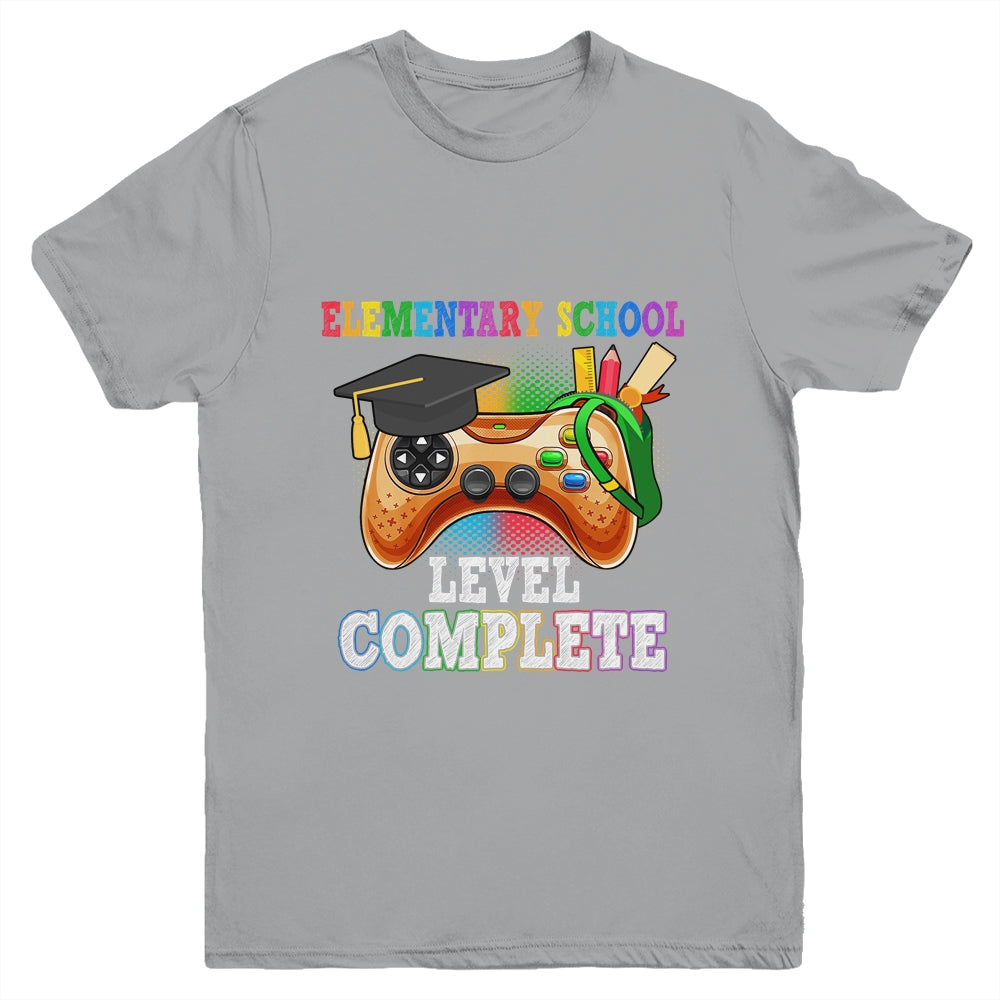 Elementary School Level Complete Last Day Of School Graduate Youth Shirt | siriusteestore