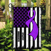 Epilepsy Awareness America Flag Purple Ribbon | siriusteestore