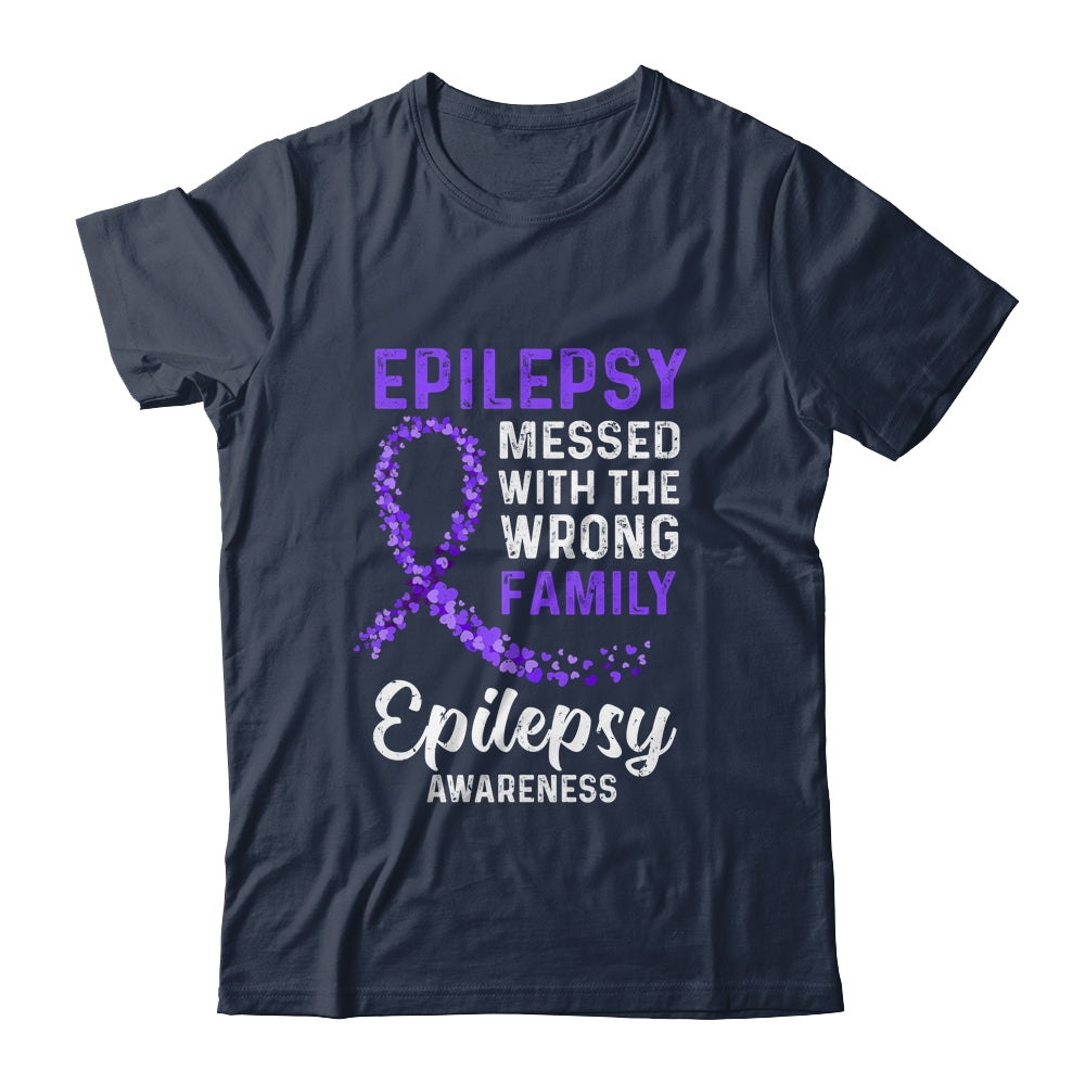 Epilepsy Awareness Messed With The Wrong Family Support Shirt & Hoodie | siriusteestore