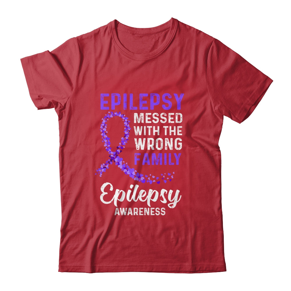 Epilepsy Awareness Messed With The Wrong Family Support Shirt & Hoodie | siriusteestore