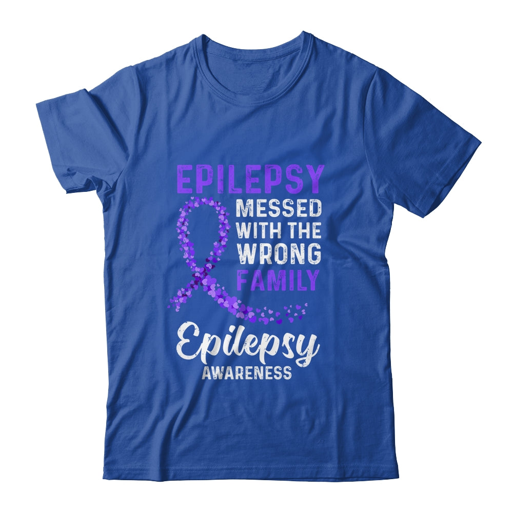 Epilepsy Awareness Messed With The Wrong Family Support Shirt & Hoodie | siriusteestore