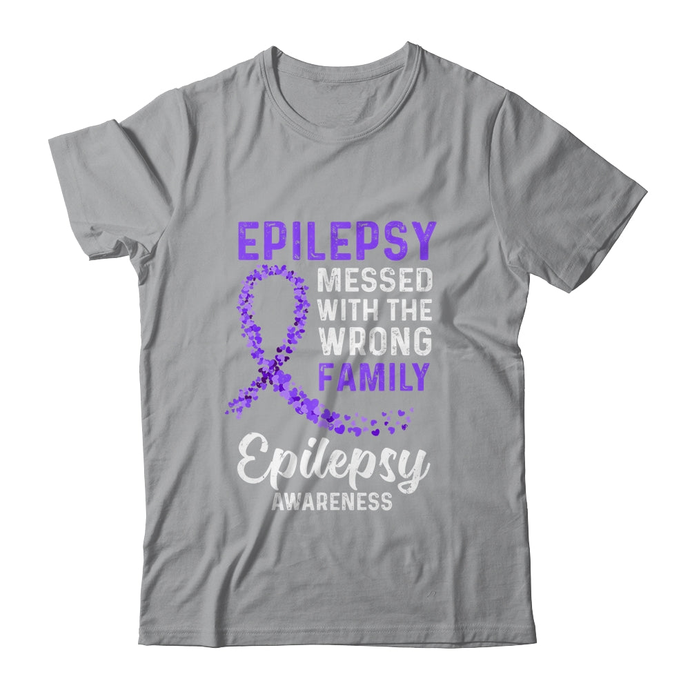 Epilepsy Awareness Messed With The Wrong Family Support Shirt & Hoodie | siriusteestore