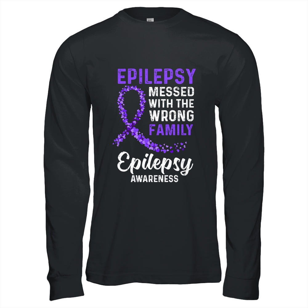 Epilepsy Awareness Messed With The Wrong Family Support Shirt & Hoodie | siriusteestore