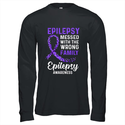 Epilepsy Awareness Messed With The Wrong Family Support Shirt & Hoodie | siriusteestore