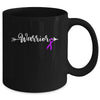 Epilepsy Warrior Epilepsy Awareness Purple Ribbon Mug | siriusteestore