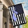 Esophageal Cancer Awareness America Flag Periwinkle Ribbon | siriusteestore