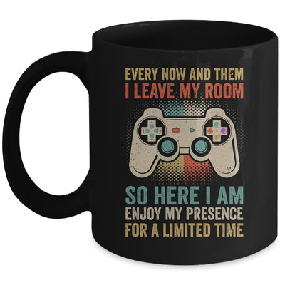 Every Now And Then I Leave My Room Funny Gaming Gamer Retro Mug | siriusteestore