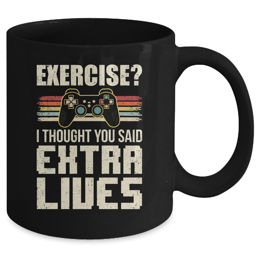 Extra Lives Funny Video Game Controller Retro Gamer Boys Mug | siriusteestore