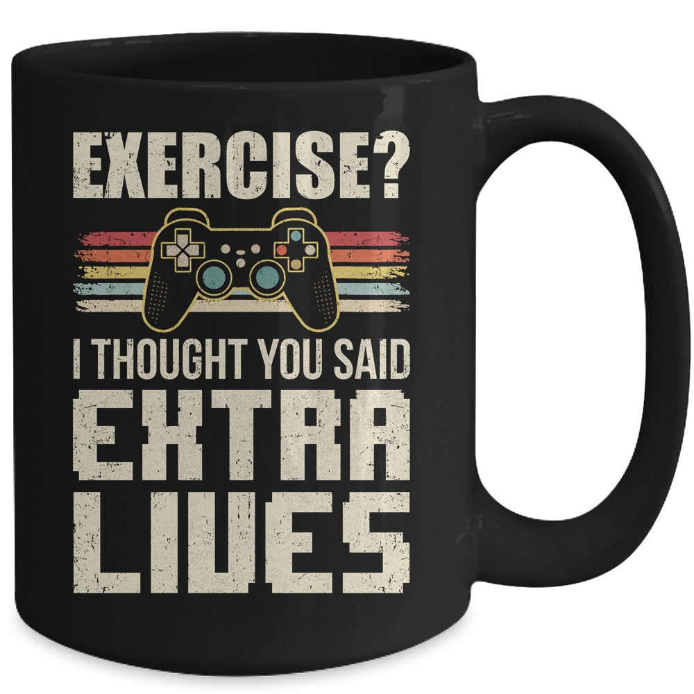 Extra Lives Funny Video Game Controller Retro Gamer Boys Mug | siriusteestore