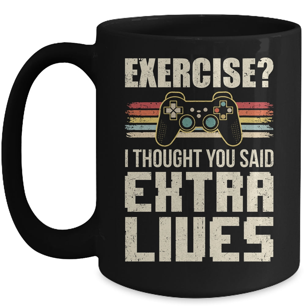 Extra Lives Funny Video Game Controller Retro Gamer Boys Mug | siriusteestore
