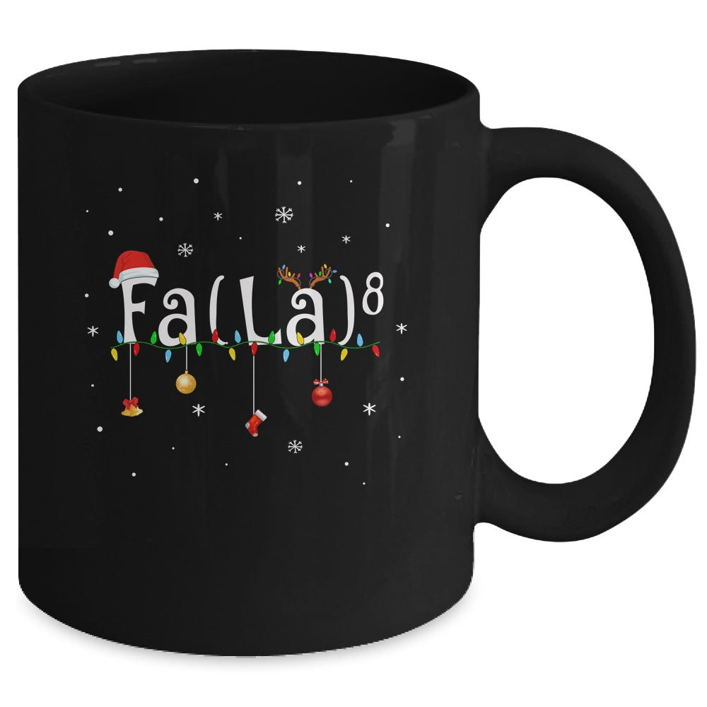FA (LA)8 Funny Christmas Santa Fa La Math Mug | siriusteestore