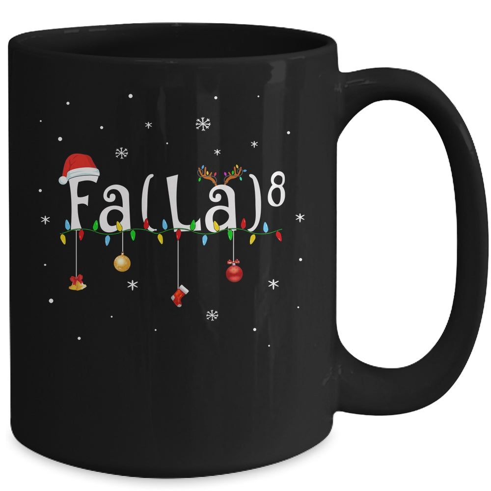 FA (LA)8 Funny Christmas Santa Fa La Math Mug | siriusteestore