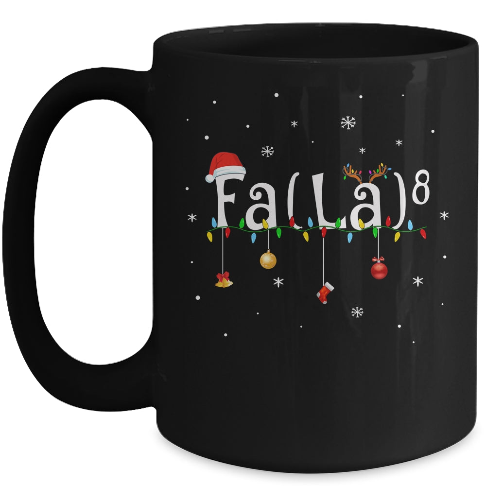 FA (LA)8 Funny Christmas Santa Fa La Math Mug | siriusteestore