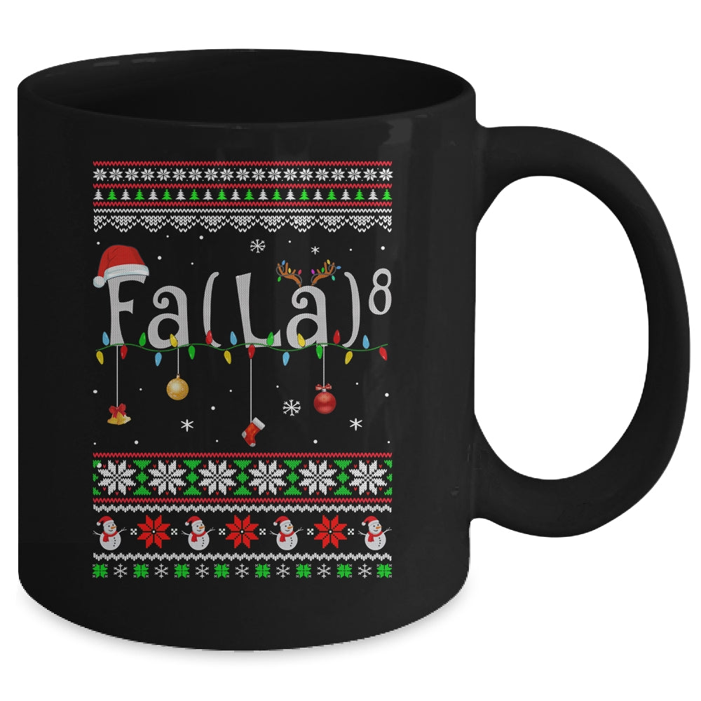 FA (LA)8 Funny Christmas Santa Fa La Math Ugly Xmas Mug | siriusteestore