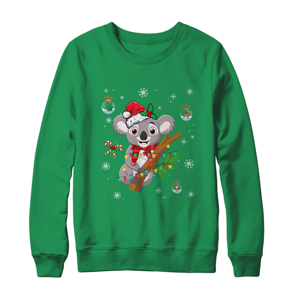 Fa La La Koala La La Cute Koala Bear Christmas Xmas Lights Shirt & Sweatshirt | siriusteestore