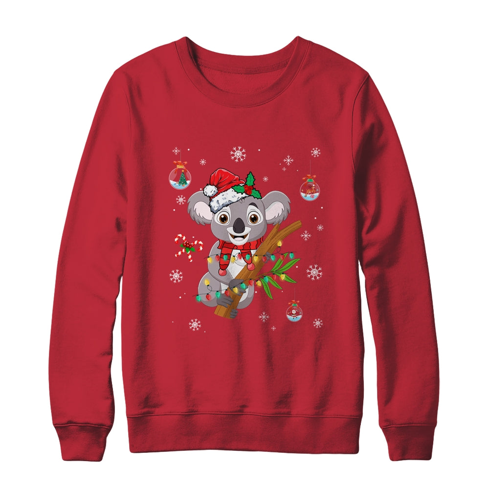 Fa La La Koala La La Cute Koala Bear Christmas Xmas Lights Shirt & Sweatshirt | siriusteestore
