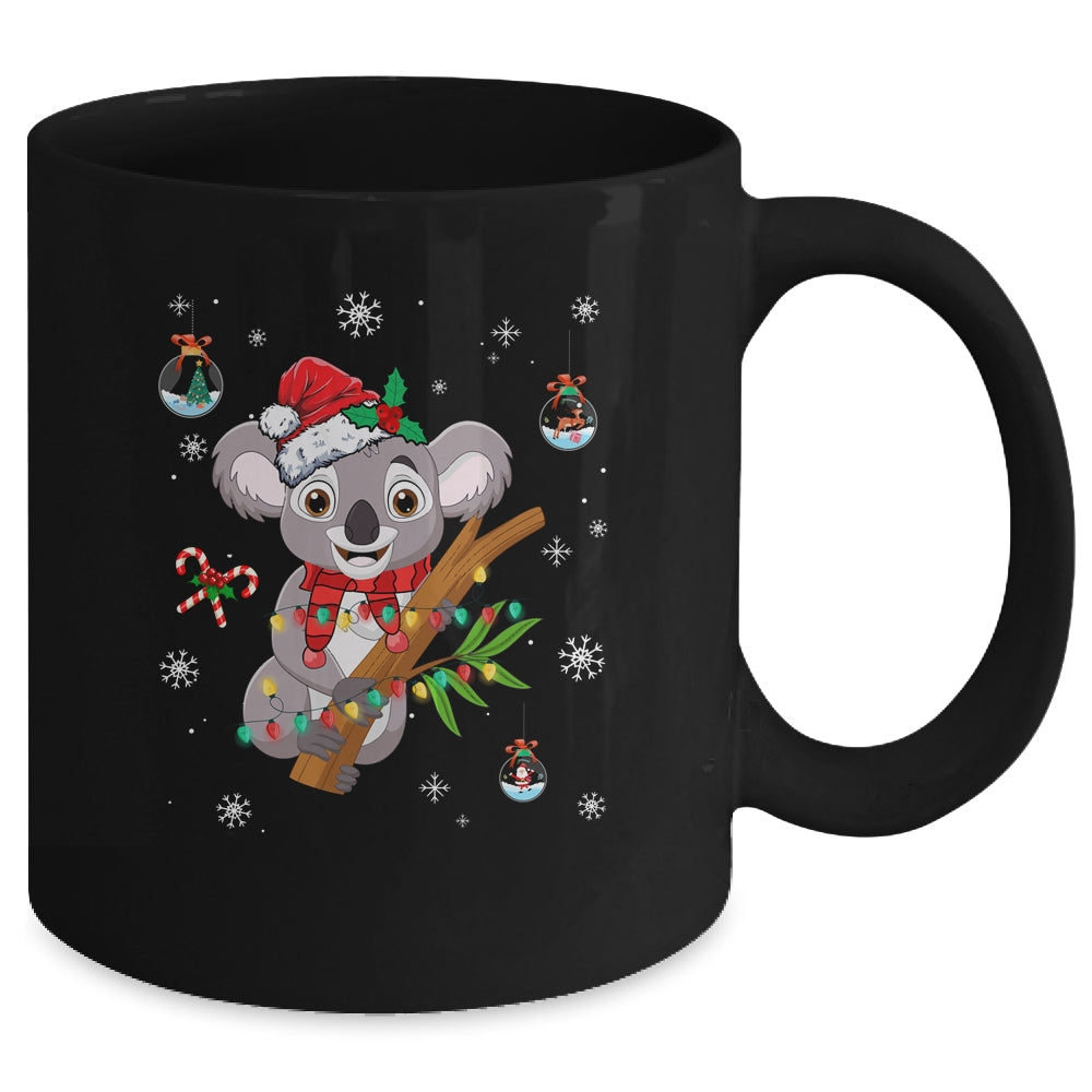 Fa La La Koala La La Cute Koala Bear Christmas Xmas Lights Mug | siriusteestore