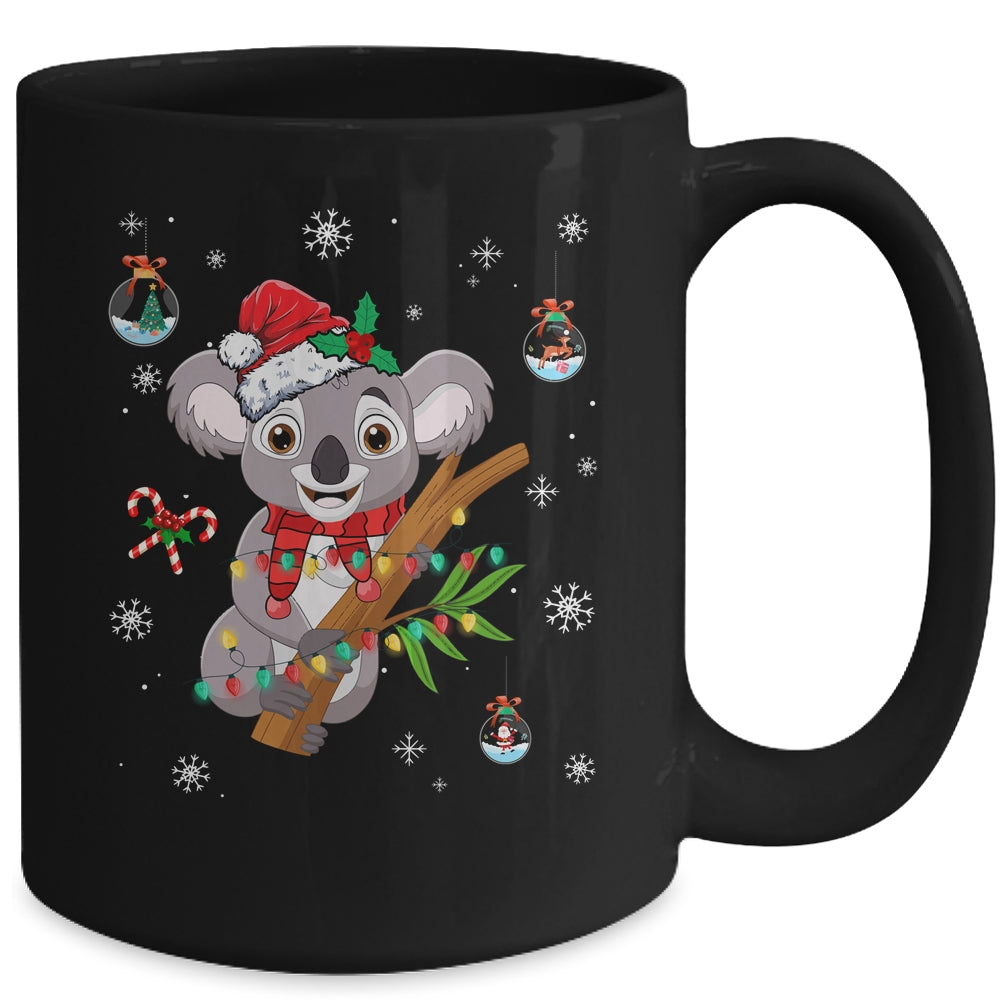 Fa La La Koala La La Cute Koala Bear Christmas Xmas Lights Mug | siriusteestore