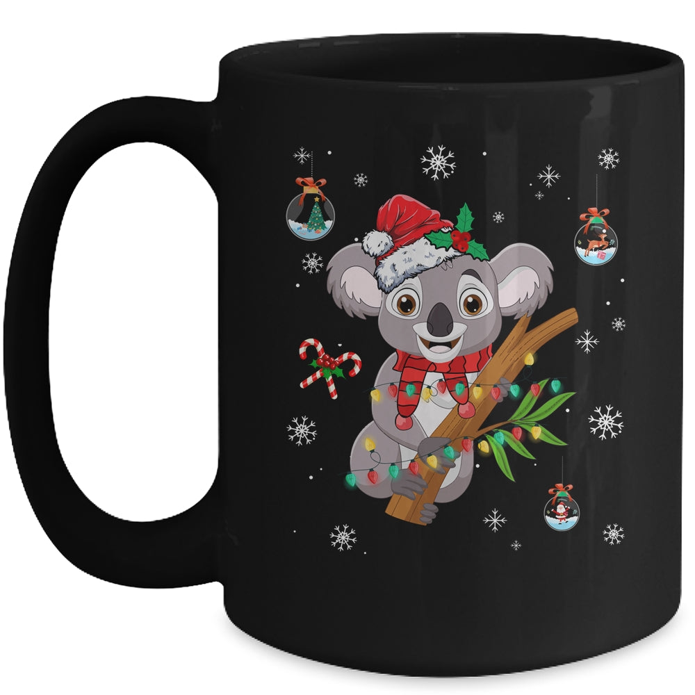 Fa La La Koala La La Cute Koala Bear Christmas Xmas Lights Mug | siriusteestore