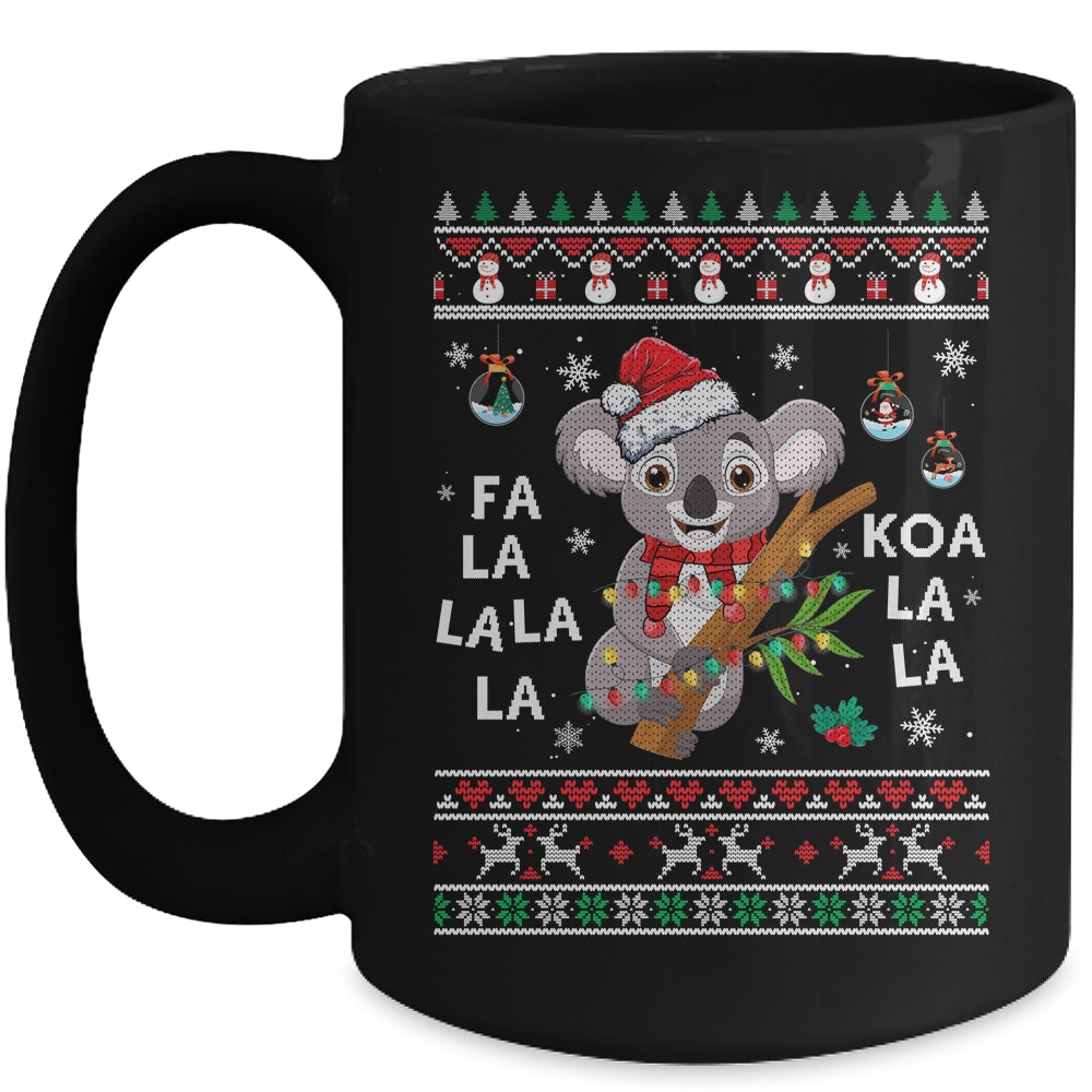 Fa La La Koala La La Cute Koala Bear Santa Christmas Koala Mug | siriusteestore