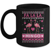 Fa La La La Mingo Flamingo Santa Pink Ugly Christmas Mug | siriusteestore