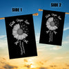 Faith Hope Love Brain Cancer Awareness Flag Daisy Flower Grey Ribbon | siriusteestore
