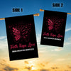Faith Hope Love Butterfly Brain Aneurysm Awareness Flag Burgundy Ribbon | siriusteestore