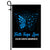 Faith Hope Love Butterfly Colon Cancer Awareness Flag Blue Ribbon | siriusteestore