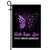 Faith Hope Love Butterfly Cystic Fibrosis Awareness Flag Purple Ribbon | siriusteestore