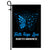 Faith Hope Love Butterfly Diabetes Awareness Flag Blue Ribbon | siriusteestore