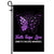 Faith Hope Love Butterfly Domestic Violence Awareness Flag Purple Ribbon | siriusteestore