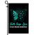 Faith Hope Love Butterfly Dysautonomia Awareness Flag Turquoise Ribbon | siriusteestore