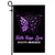 Faith Hope Love Butterfly Epilepsy Awareness Flag Purple Ribbon | siriusteestore