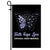 Faith Hope Love Butterfly Esophageal Cancer Awareness Flag Periwinkle Ribbon | siriusteestore