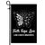 Faith Hope Love Butterfly Lung Cancer Awareness Flag White Ribbon | siriusteestore