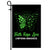 Faith Hope Love Butterfly Lymphoma Cancer Awareness Flag Green Ribbon | siriusteestore