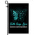 Faith Hope Love Butterfly Ovarian Cancer Awareness Flag Teal Ribbon | siriusteestore