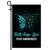 Faith Hope Love Butterfly PCOS Awareness Flag Teal Ribbon | siriusteestore