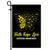 Faith Hope Love Butterfly Sarcoma Awareness Flag Yellow Ribbon | siriusteestore