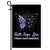 Faith Hope Love Butterfly Stomach Cancer Awareness Flag Periwinkle Ribbon | siriusteestore